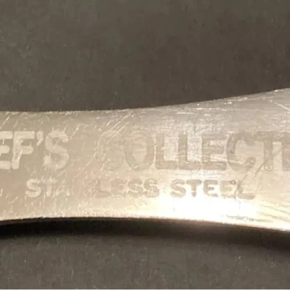 Vintage Chef’s Collection Meat Cleaver & Meat Fork Set Stainless Steel
